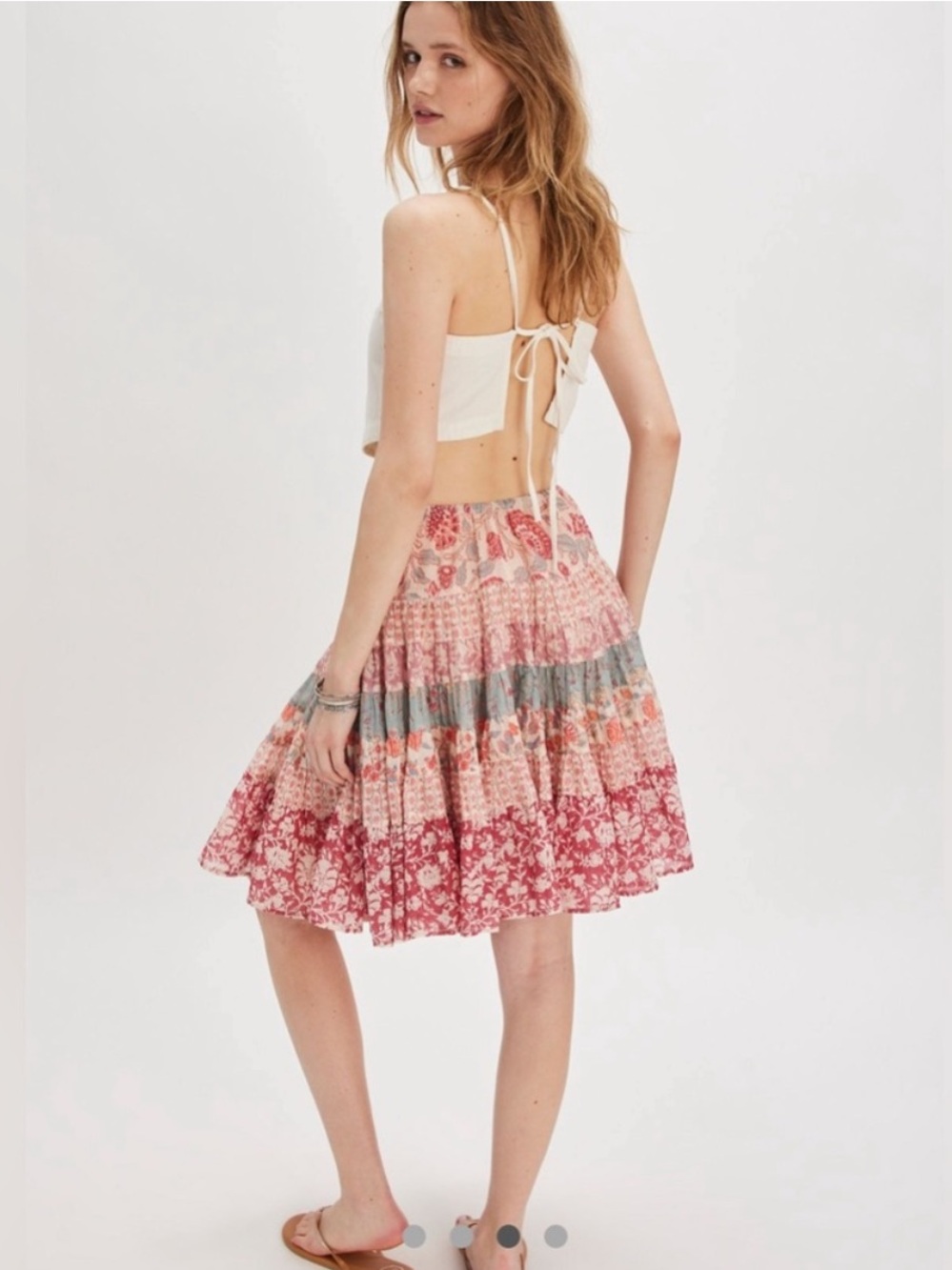 Free People Many Layers Printed Skirt - Picture 5 of 11